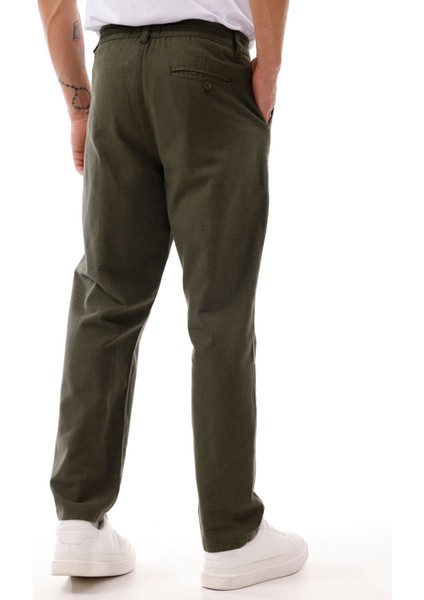 Erkek Keten Pantolon – Nefes Alabilir, Rahat Kesim Günlük Giyim -Geniş Beden Aralığı-