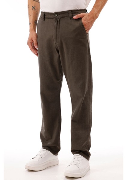 Erkek Keten Pantolon – Nefes Alabilir, Rahat Kesim Günlük Giyim -Geniş Beden Aralığı-