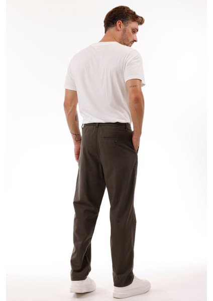 Erkek Keten Pantolon – Nefes Alabilir, Rahat Kesim Günlük Giyim -Geniş Beden Aralığı-