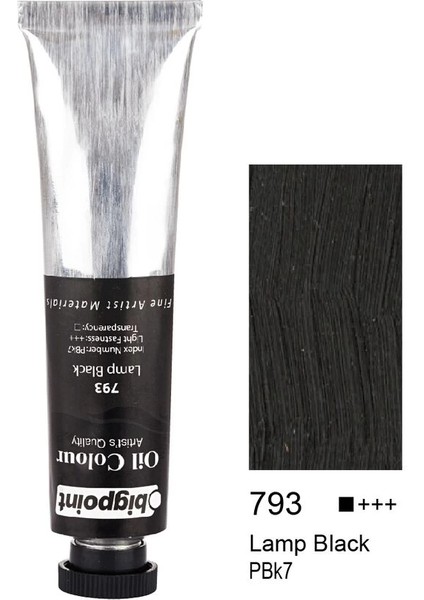 Yağlı Boya 45 Ml. 793 Lamp Black