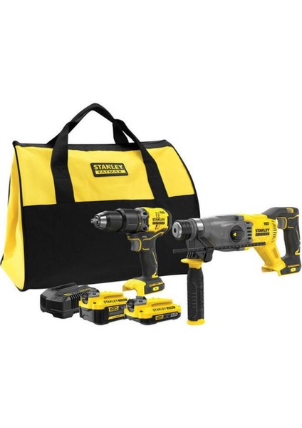 SFMCK216MDS 18V Fatmax V20 Kömürsüz Darbeli Matkap ve Sds-Plus Kırıcı (1x4.0 Ah), (1x2.0 Ah) fiyatları
