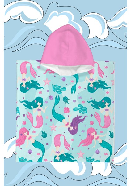 Coral Princesses Çocuk Panço Plaj Havlusu