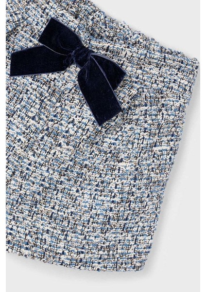 Kız Çocuk Fiyonklu Şort - Mavi modelleri