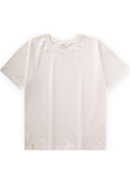 T-Shırt 8-14 Yaş Kırık Beyaz