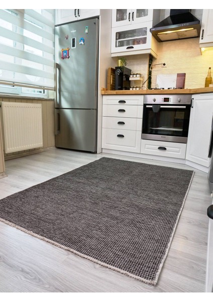 2415 Antrasit - Akrilik Dokuma Halı | Düz Renk Saçaklı Model fiyatları