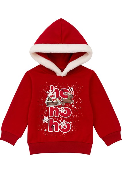 Unisex Noal Baba Baskılı Kapüşonlu Sweatshirt modelleri