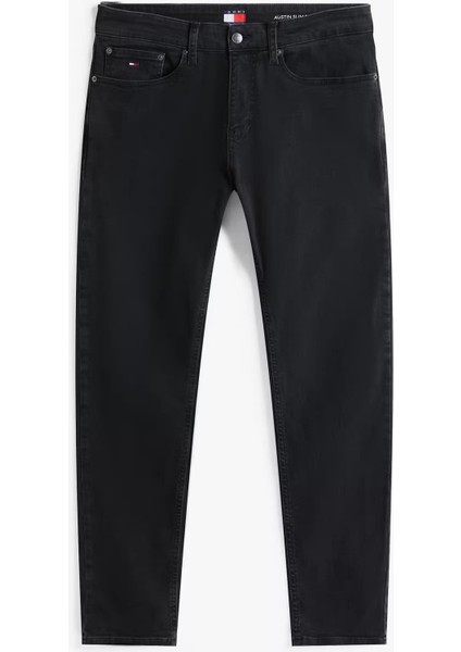Erkek Austin Daralan Paça Slim Fit Jean Pantolon - Siyah indirimleri