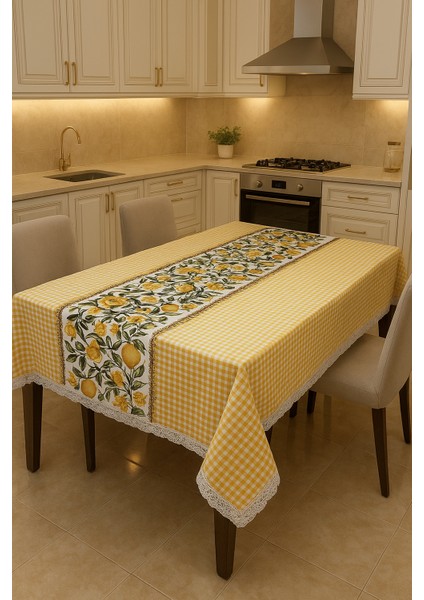 Şık Tasarımlı Masa Örtüsü Dantel Desenli Yıkanabilir Lüks Yemek Masa Örtüsü Leke Tutmaz indirimleri
