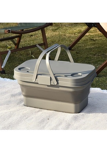 Katlanır Kova Piknik Sepeti Çok Fonksiyonlu Masa Taşıma Kutusu modelleri