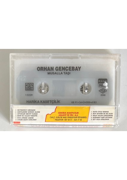 Orhan Gencebay Musalla Taşı Meyhaneci Sırdaşım Kaset (Orijinal Dönem Baskı Kaset) fiyatları