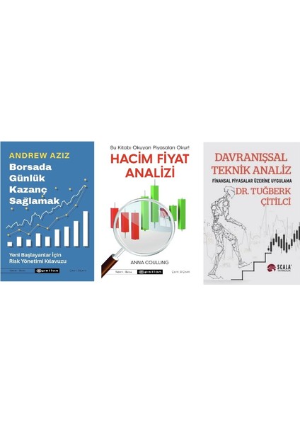 Borsada Gunluk Kazanc Saglamak + Hacim Analiz+ Davranissal Teknik Analiz= 3 Set
