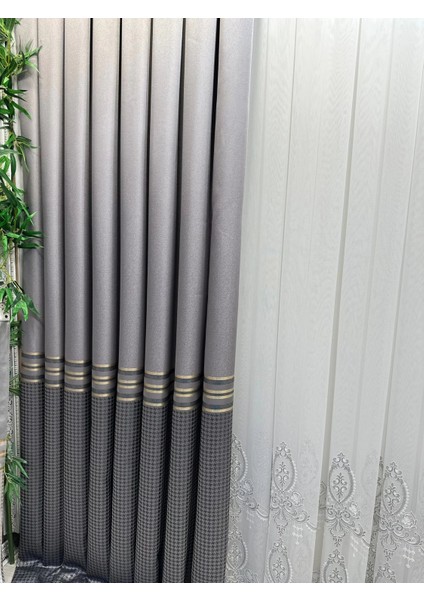 Nivemeshome Didim FT671537 V-5403 Gümüş 1/3 Sık Pileli Fon Perde Apm fiyatları