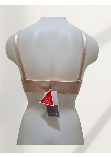 Lazer Kesim Sütyen – Ten & Siyah Renk – 75 80 85 90 Beden B Cup fırsatları