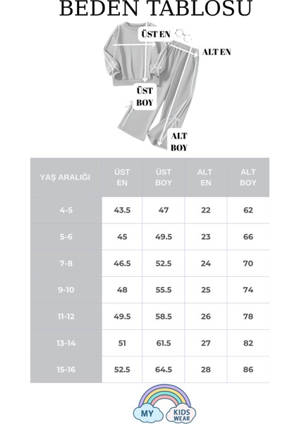 Kız Çocuk Çift Şerit Kurdele Eşofman Takımı 4-16 Yaş 12144 fiyatları