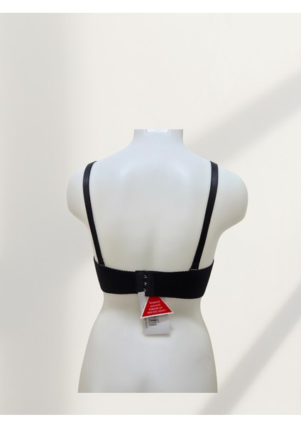 Lazer Kesim Sütyen – Ten & Siyah Renk – 75 80 85 90 Beden B Cup fırsatları