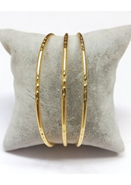 Ajda Bilezik 22 Ayar Kadınlar İçin Şık Tasarım 23 cm