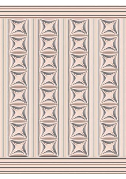 3 Boyutlu Geometrik Desenli Isı ve Ses Yalıtımlı Sağlıklı Tekstil Duvar Kağıdı modelleri