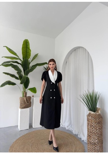 Reta Düğme Detaylı Elbise fırsatları