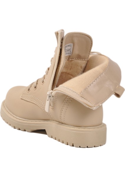 Bej Içi Polarlı Bağcıklı Fermuarlı Kız Çocuk Bot fırsatları