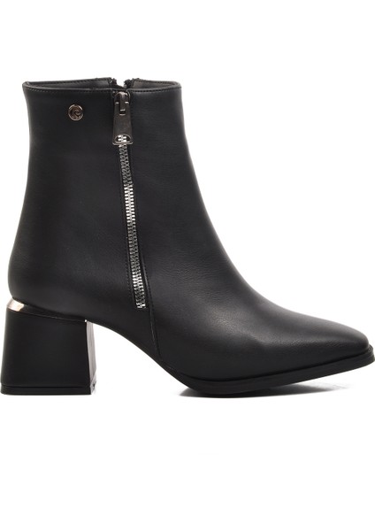 Siyah kadın Topuklu Bot