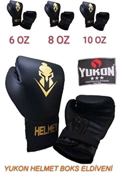 Siyah Yukon Helmet Boks Eldiveni Siyah