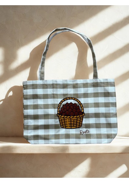 Fındık-Bej Tote Çanta