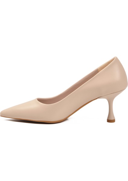 Bej Süet Kadın Topuklu Ayakkabı fırsatları