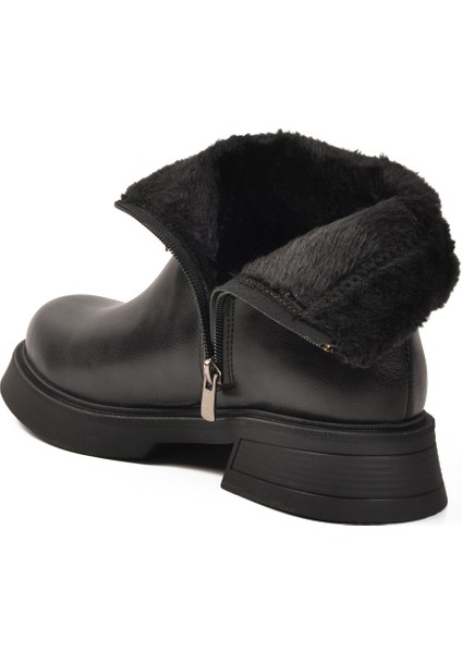 Siyah Içi Polarlı Kadın Topuklu Bot fırsatları