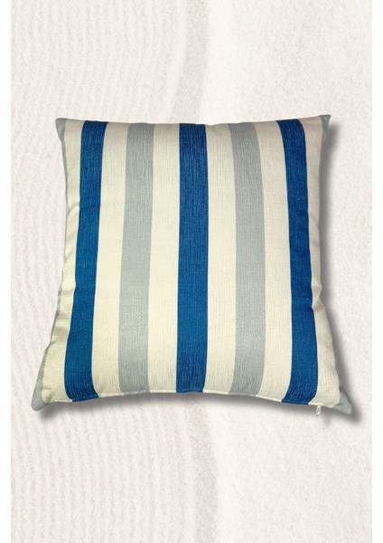 Çizgili Desenli Polyester Kırlent Kılıfı 2li Set