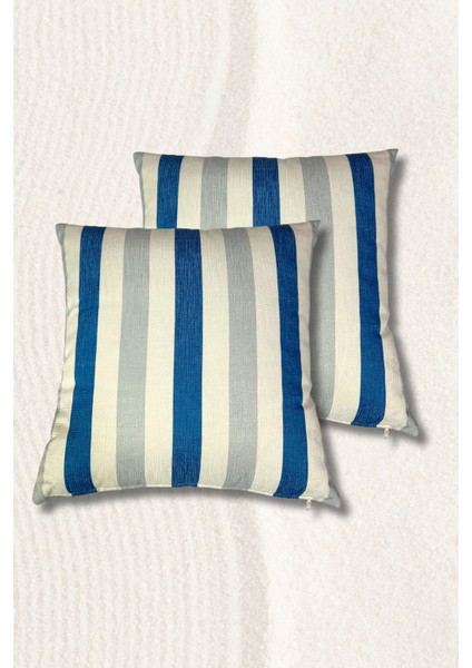 Çizgili Desenli Polyester Kırlent Kılıfı 2li Set fiyatları