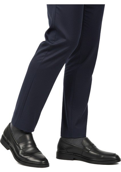 Siyah Hakiki Deri Erkek Casual Ayakkabı