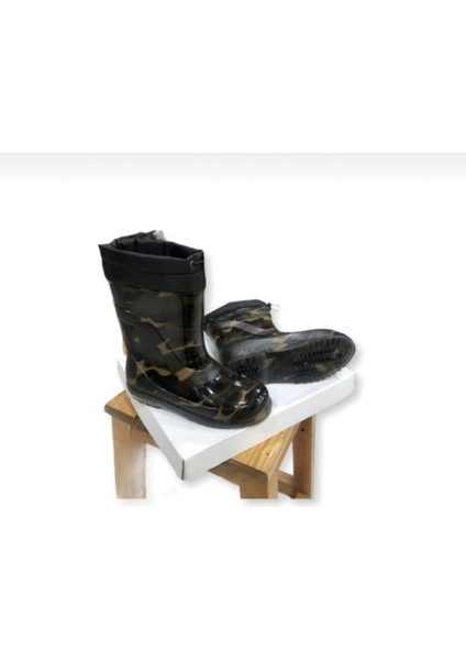Ağmur Çizmesi Kamuflaj Içi Yünlü Su Geçirmez Erkek Çocuk (Kalıbı Dar 1-2 Numara Büyük Tercih Edin) fiyatları