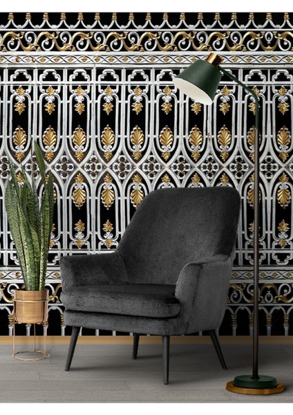 Metal Görünümlü Isı ve Ses Yalıtımlı Sağlıklı Tekstil Duvar Kağıdı