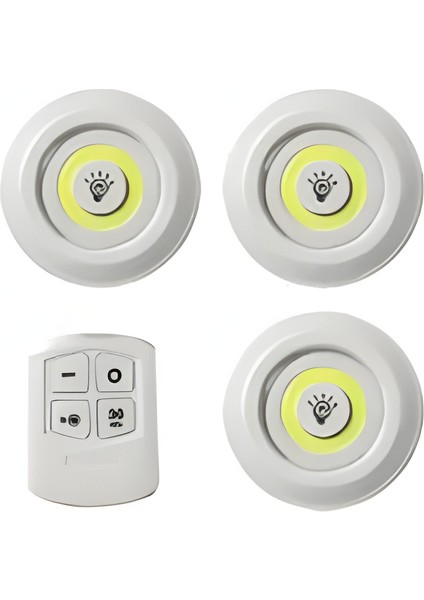 KKS103 – Kendal Kumandalı Kabin Spotu 5W (100 Lümen, 3 Spot + 1 Kumanda)