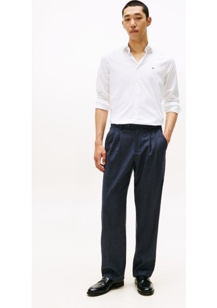 Erkek Slim Fit Poplin Gömlek - Beyaz fiyatları