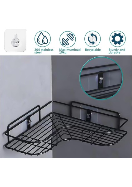 8 ADET Kendinden Yapışkanlı Çok Amaçlı Şeffaf Banyo Mutfak Askı Tablo Saat Raf Asma Aparatı