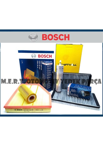 Bmw 5.35D E60 Dizel Bosch Filtre Bakım Seti (2005-2010) M57