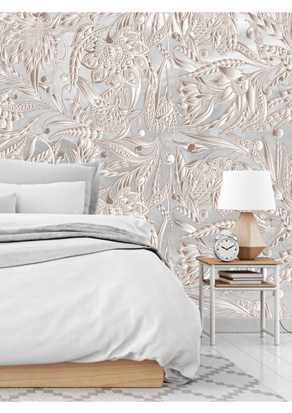 Duvar Kağıdı 3 Boyutlu Çayır Desenli Yalıtımlı Sağlıklı Tekstil&duvarınıza Uygun Ebat Seçenekleri modelleri