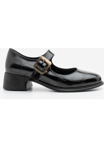 Kadın Tokalı Loafer Günlük Topuklu Ayakkabı Meniz modelleri