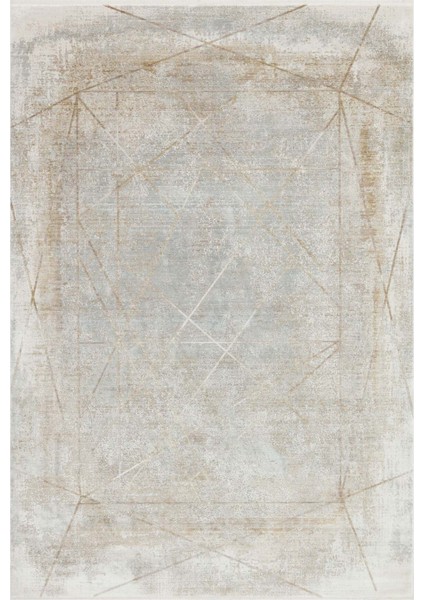 Queen 8118 Krem - Viskon Bambu Halı | Dokuma Salon Halısı