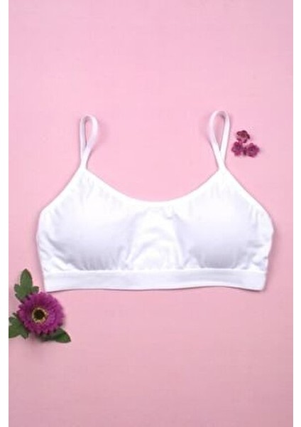 4'lü Kız Çocuk Ip Askı Pedli Büstiyer Ilk Sütyen Alıştırma Sütyeni indirimleri
