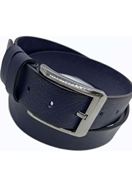 4 cm Lacivert Erkek Kemer %100 Hakiki Deri Şık Tasarım ve Yüksek Kalite