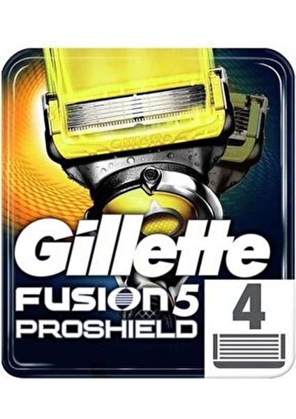 Fusion Proshield 4'lü Yedek Tıraş Bıçağı Hassas Ciltler İçin 4 Adet modelleri