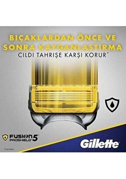 Fusion Proshield 4'lü Yedek Tıraş Bıçağı Hassas Ciltler İçin 4 Adet fırsatları