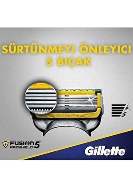 Fusion Proshield 4'lü Yedek Tıraş Bıçağı Hassas Ciltler İçin 4 Adet indirimleri