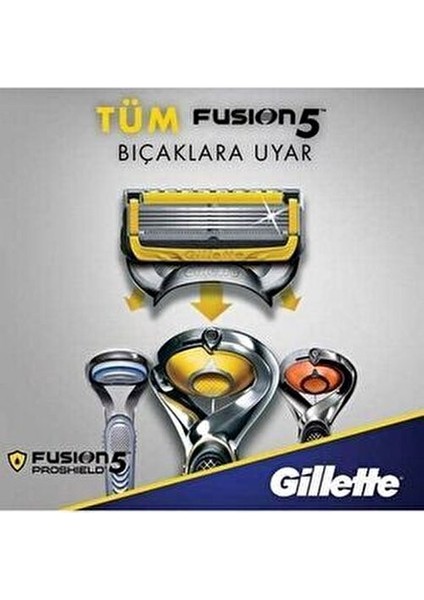 Fusion Proshield 4'lü Yedek Tıraş Bıçağı Hassas Ciltler İçin 4 Adet