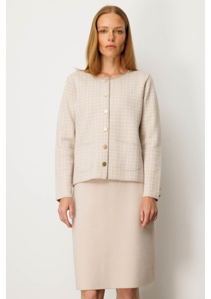 Kadın Triko Düz Basic Etek Bej fiyatları