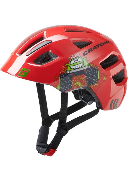Maxster Çocuk Kaskı Truck Red Glossy S-M 51-56CM 111805F2