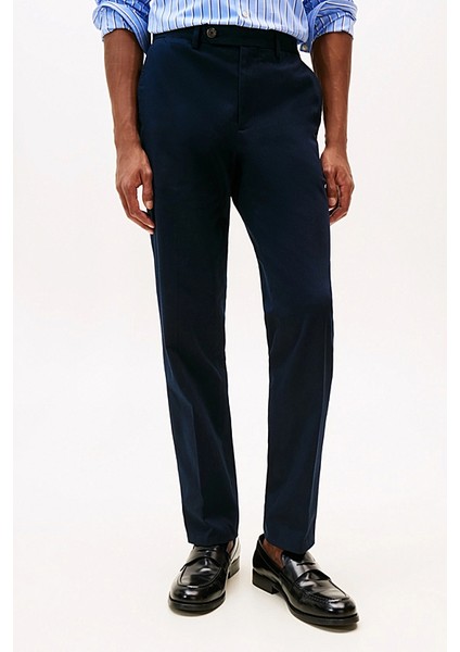 Erkek Düz Kesim Denton Chino Pantolon - Lacivert