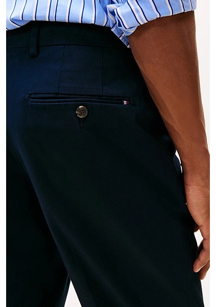 Erkek Düz Kesim Denton Chino Pantolon - Lacivert fırsatları